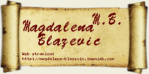 Magdalena Blažević vizit kartica